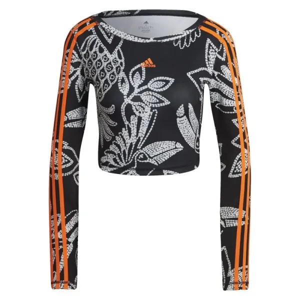 Bluza ADIDAS pentru femei FARM CROP LS - HI5217