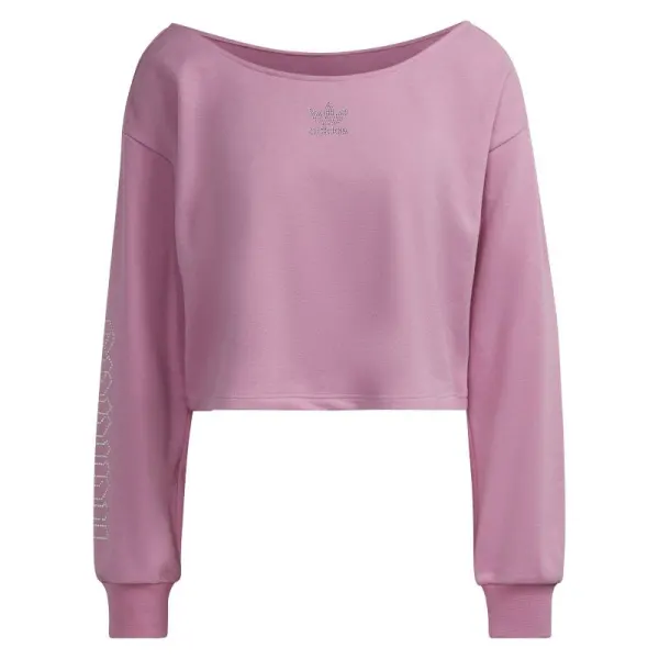 Bluza ADIDAS pentru femei SLOUCHY CREW - HF6775