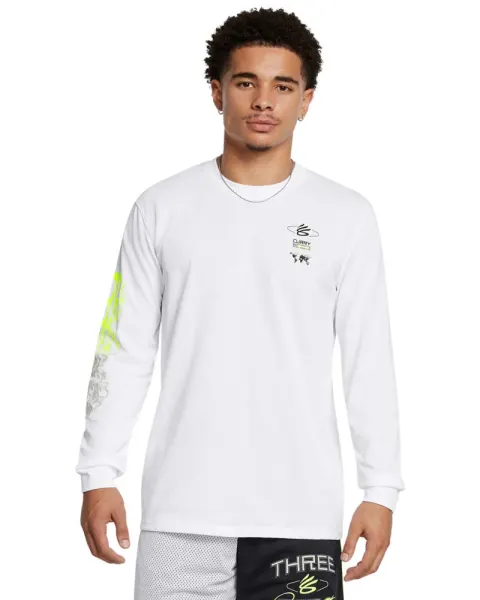 Bluza Barbati CURRY HEAVYWEIGHT VERBIAGE LONG SLEEVE TEE Under Armour