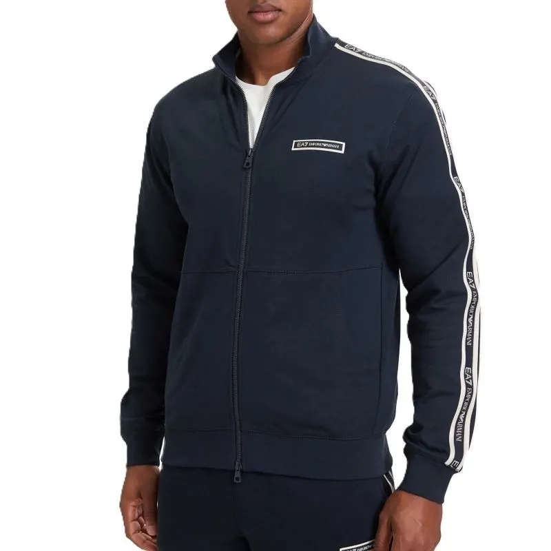 Bluza cu fermoar EA7 TRAIN LOGO SERIES MAN T-TOP  FZ CO PL TAPE