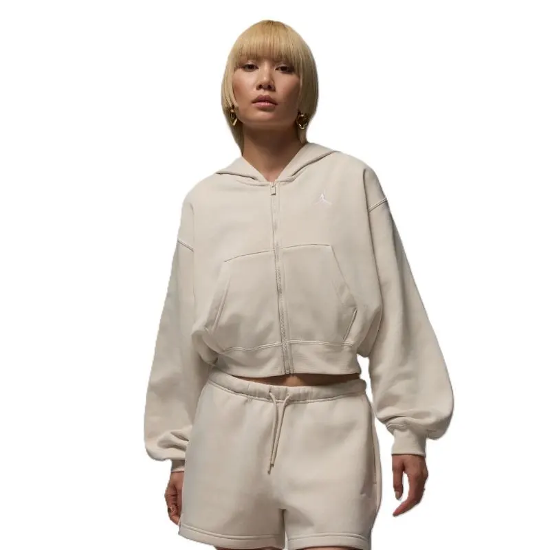 Bluza cu fermoar Nike W J BRK FLC FZ MOD CROP