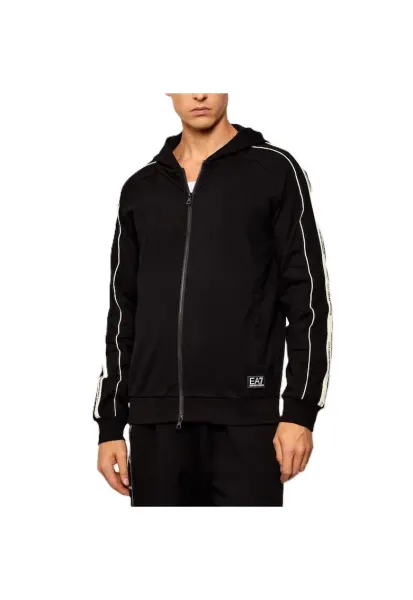 Bluza cu fermoar  pentru Barbati - train logo series m tape hoodie fz - 7M001755-AF13512-UC001 - Negru - Negru