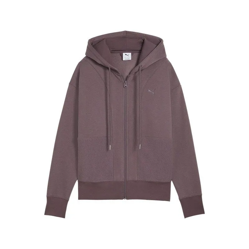 Bluza cu fermoar Puma HER Relaxed Full-Zip Hoodie FL