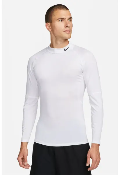 Bluza cu maneci raglan si tehnologie Dri-FIT pentru fitness Pro - Alb/Negru