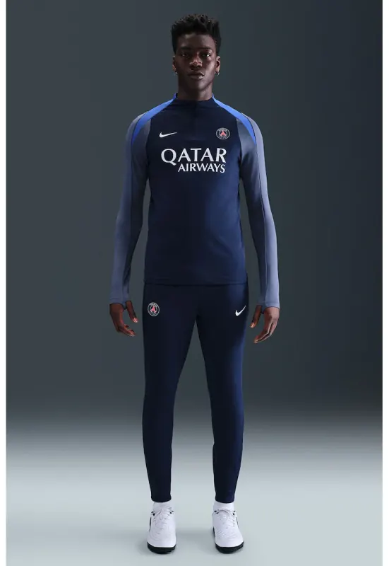 Bluza cu tehnologie Dri-FIT - pentru fotbal Paris Saint-Germain - Alb/Albastru prafuit/Bleumarin