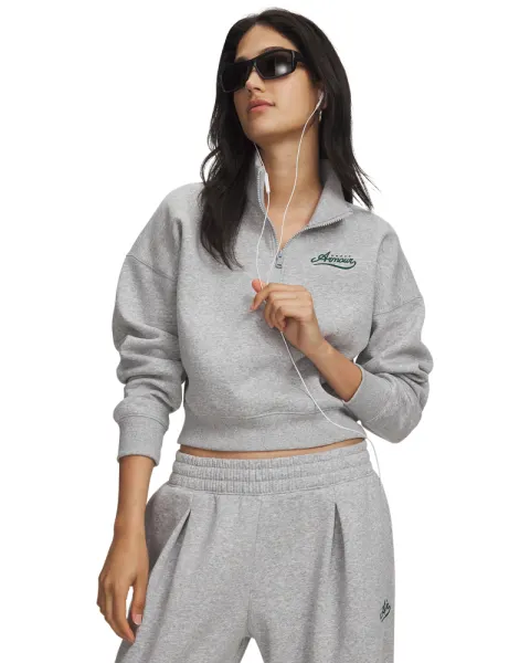 Bluza Dama RIVAL FLEECE VARSITY Half Zip Under Armour