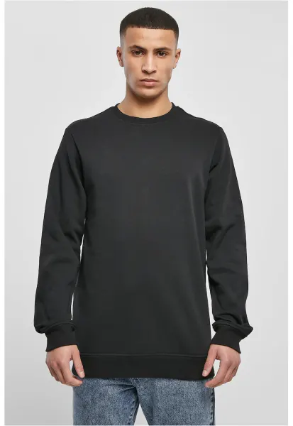Bluza de trening cu decolteu la baza gatului - Negru stins
