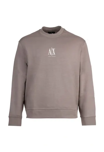 Bluza de trening cu detaliu cu broderie logo - Bej
