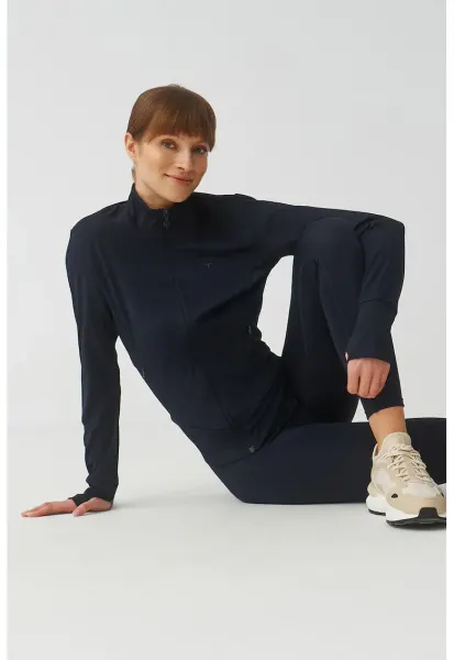 Bluza de trening cu fermoar Iguana - Albastru ultramarin
