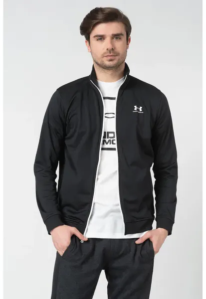 Bluza de trening cu fermoar - pentru antrenament Sportstyle - Negru stins
