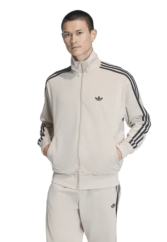Bluza de trening cu fermoar si guler inalt Firebird - Negru/Gri deschis