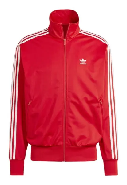 Bluza de trening cu fermoar si guler inalt Firebird - Rosu/Alb optic