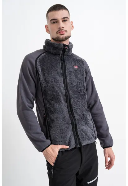 Bluza de trening cu fermoar Titanoz - Gri inchis