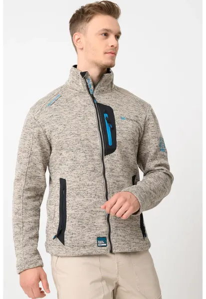 Bluza de trening cu fermoar Trampoline - Gri melange