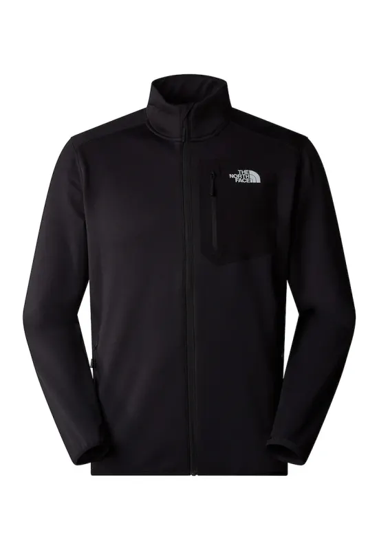 Bluza de trening cu finisaj rezistent la apa pentru drumetii Crest - Negru