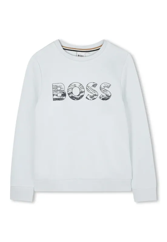 Bluza de trening cu imprimeu logo - Alb murdar