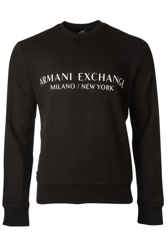 Bluza de trening cu imprimeu logo - Negru