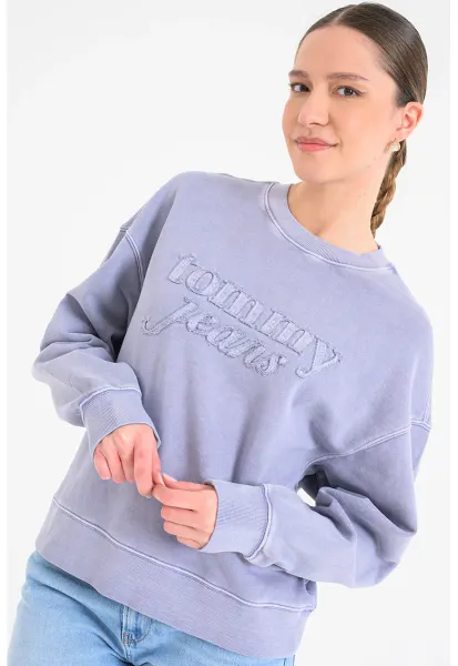 Bluza de trening cu logo - Lila pal