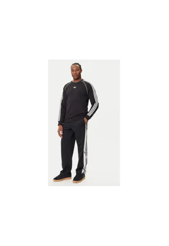 Bluza de trening cu model de dungi din bumbac