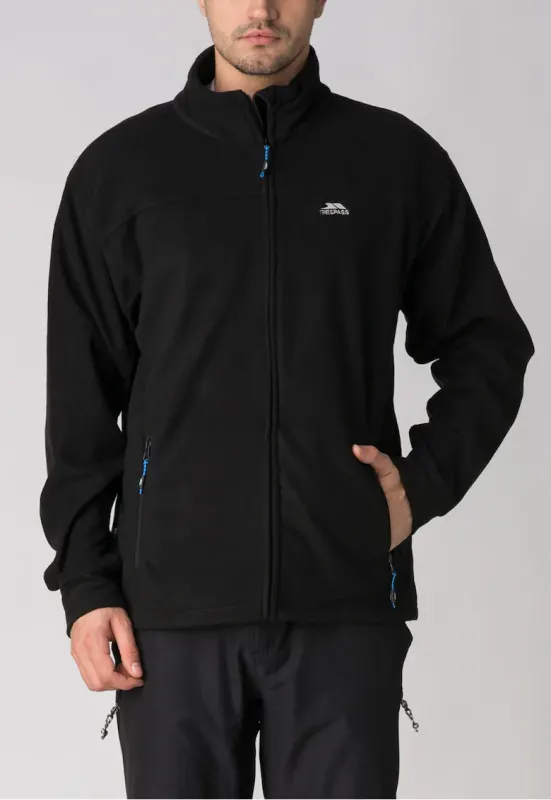 Bluza de trening din fleece cu fermoar Bernal - Negru