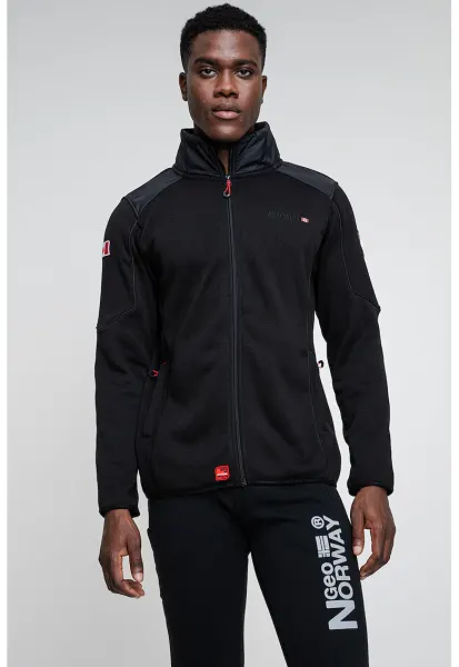 Bluza de trening din fleece cu fermoar Turbine - Negru
