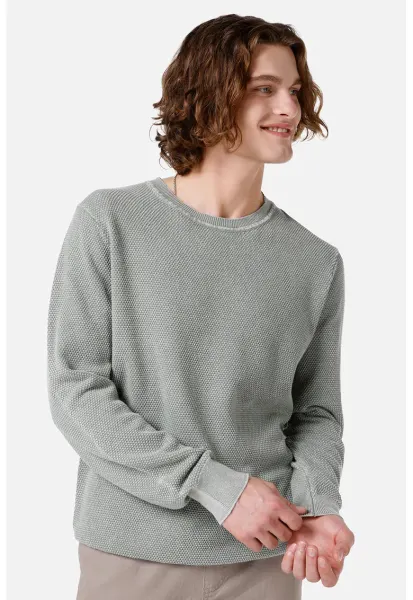 Bluza de trening regular fit texturata - Gri deschis