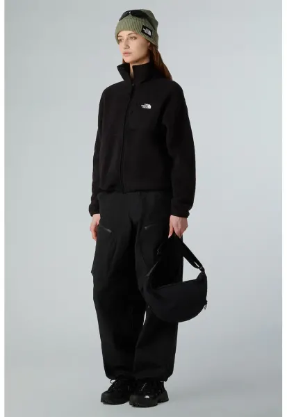 Bluza din material fleece pentru drumetii Yumiori Off-Peak - Negru