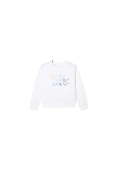 Bluza fete  din trening - alba 122