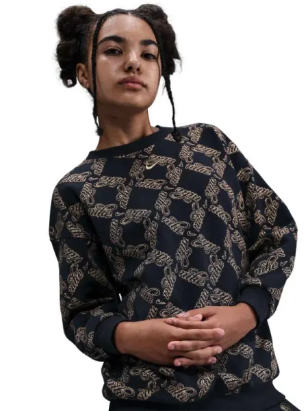 Bluza G Nsw Clb Flc Os Crew Aop Shne