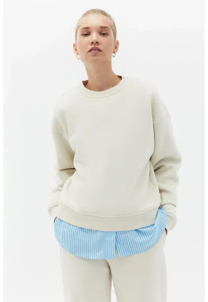 Bluza lejera uni de trening - Gri deschis