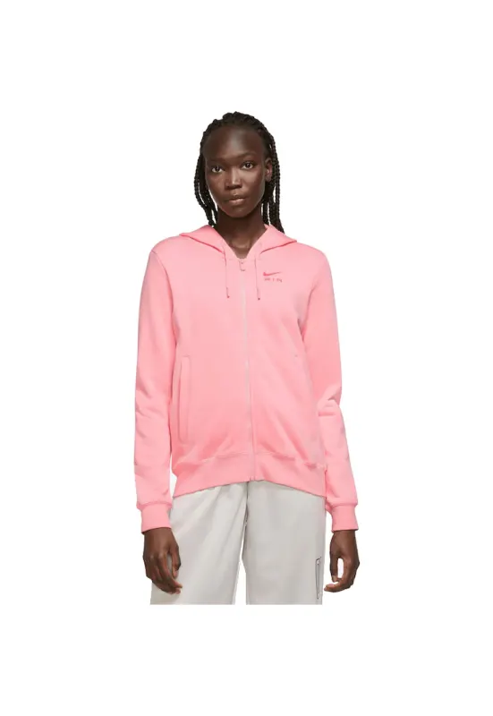 Bluza pentru Femei - w nsw air flc hd fz - DV8046-611 - Roz - Roz