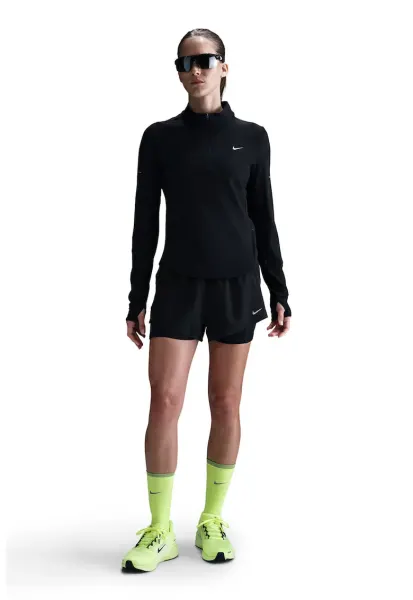 Bluza slim fit cu tehnologie Dri Fit si logo pentru fitness - Negru/Gri