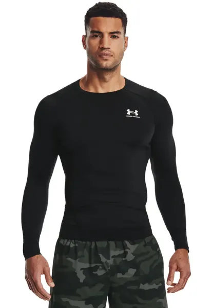 Bluza slim fit pentru antrenament Armour - Alb/Negru