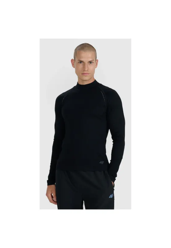 Bluza sport Barbati -  Negru - Uscare Rapida - Maneca Lunga - Marime S/M