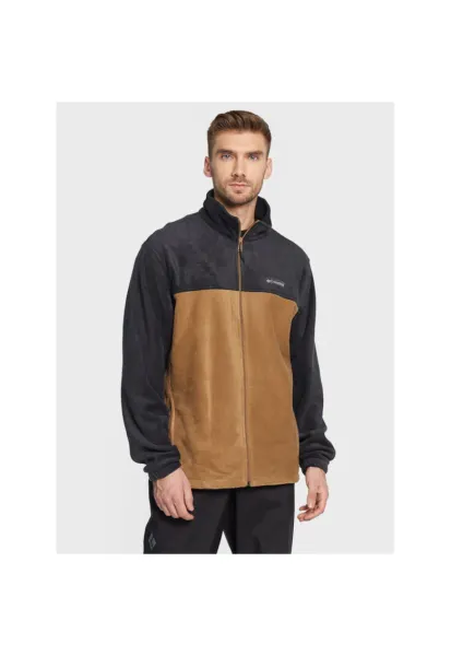 Bluza sport barbati  polar - maro-negru