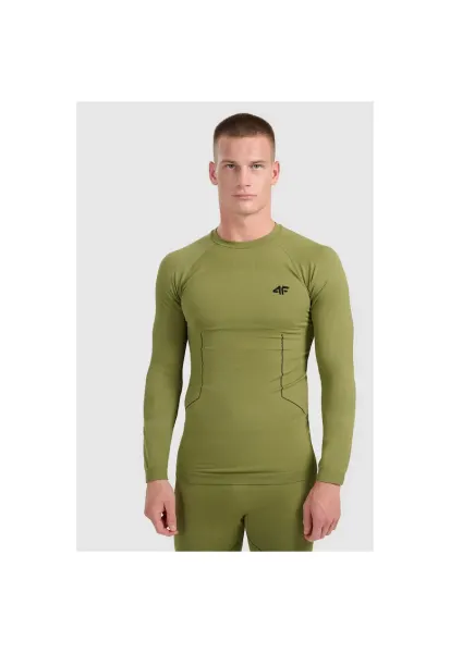 Bluza sport barbati  termica - fara cusaturi - verde - poliester