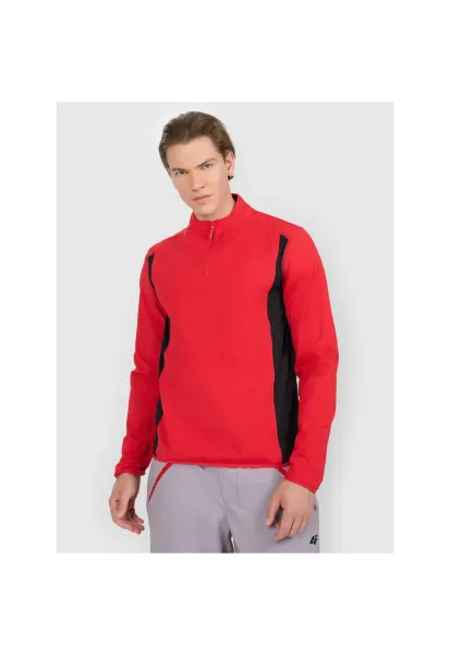 Bluza sport barbati  termica - rosu/negru - poliester - Rosu