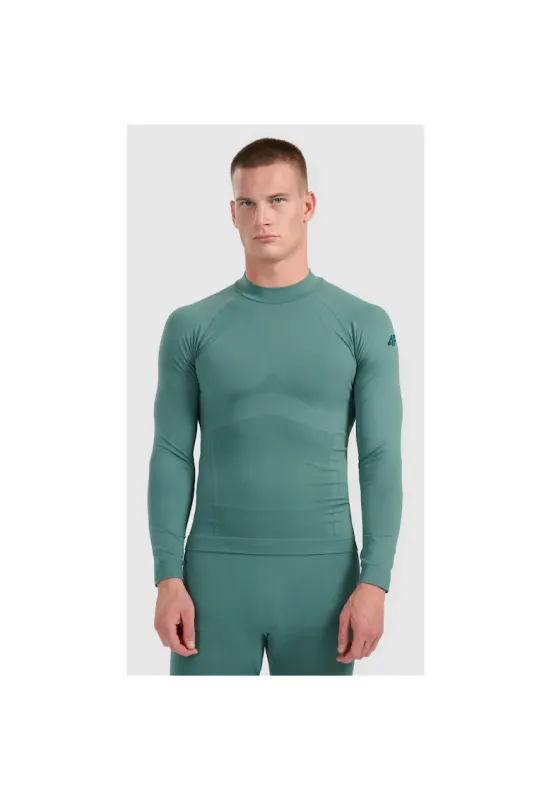 Bluza sport barbati -  termoreactiva fara cusaturi - verde - poliester