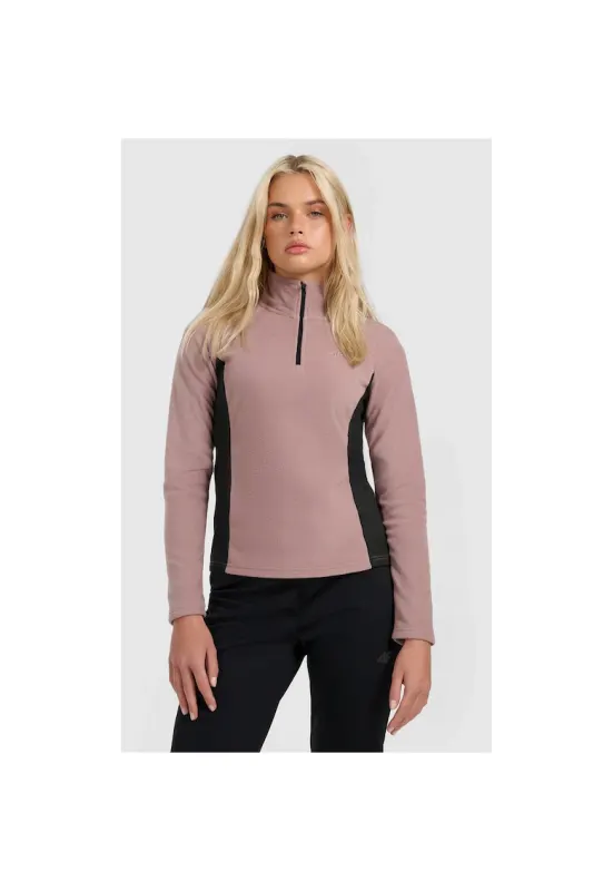Bluza sport dama -  poliester - maro/negru -