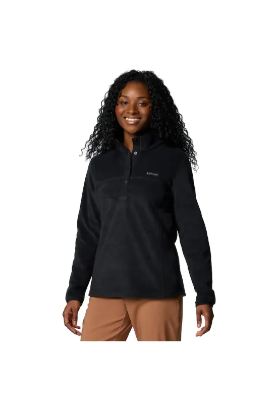 Bluza sport din fleece - Benton Springs 1/2 Snap Pull Over II 2085651 - Negru