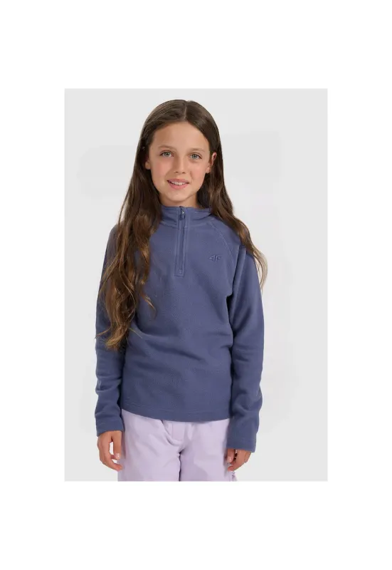Bluza sport fete - fleece - albastru -