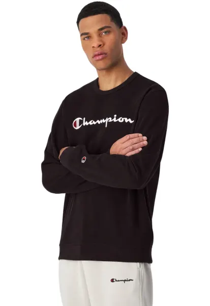 Bluza sport pentru barbati  bumbac - cu maneca lunga - negru