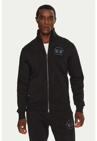 Bluza sport pentru barbati cu fermoar  ZMF301 - Negru