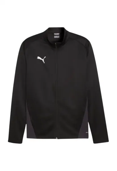Bluza sport - Teamgoal - negru - fara gluga - cu fermoar