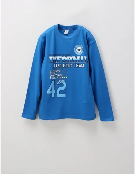 Bluza subtire Athletic Team, albastru