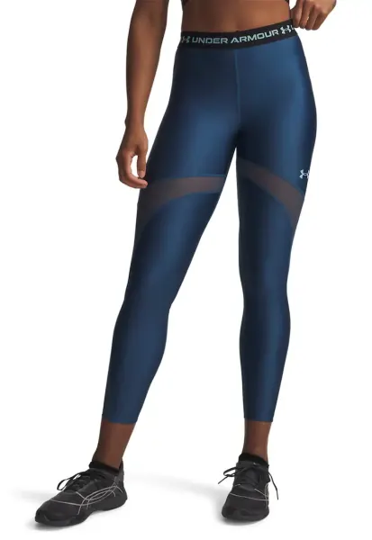 Colanti cu segmente din plasa - pentru fitness - Negru/Albastru inchis