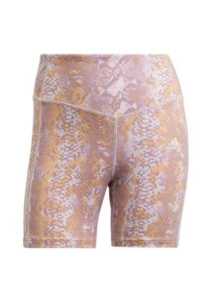 Colanti fitness scurti cu imprimeu animal print