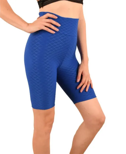 Colanti scurti fitness albastri - cod 43523