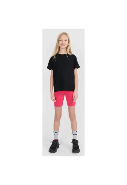 Colanti sport  pentru fete - roz - slim - din bumbac