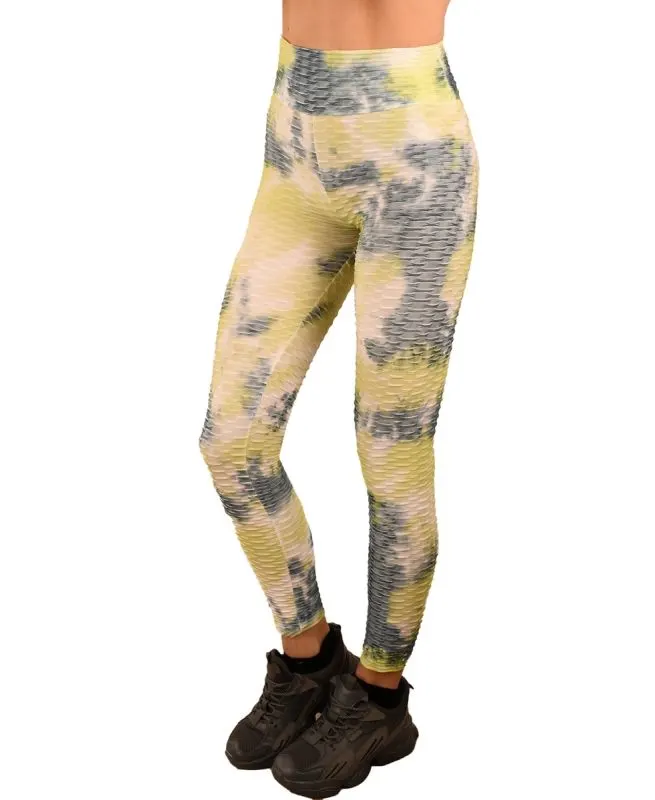 Colanti verde neon Fitness (cret in spate) - cod 45552
